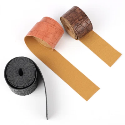 2 Meters DIY Faux Crozzling Leather Edging Binding Tape Ribbon Trim Retro Craft - Image 1 of 4