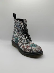 Dr. Martens Wanderlust Canvas Floral Boots Women's Size 10 - Picture 1 of 4