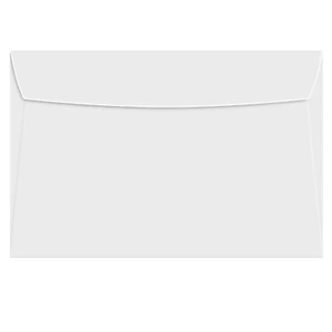 6 x 9 White Booklet Envelopes, 28w(105gsm), Gummed Seal, 50 per Pack - Picture 1 of 4
