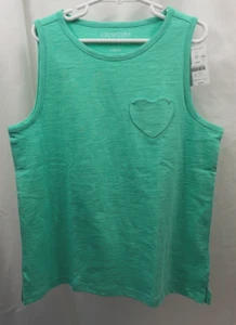 Girl's J Crew Crew Cuts Heart Pocket Tank 10 - 12 NWT - Picture 1 of 2