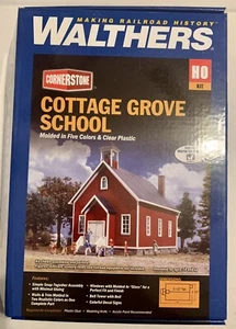 Walthers HO 933-3656 Cottage Grove School Building Kit Open Box Model Train - Picture 1 of 13