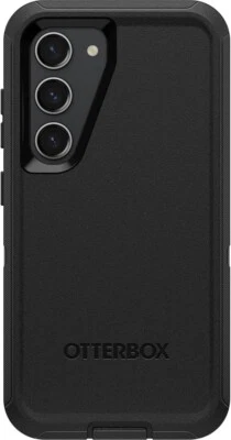 Cover For OtterBox Defender Series Samsung Galaxy S24 FE Case Black + Clip - Image 1 of 4