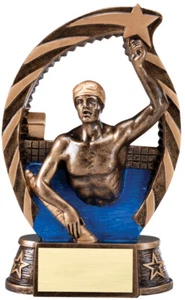 7.5" Swimming Male Trophy Personalized Free - Picture 1 of 2