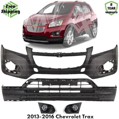 Front Bumper Cover Fascia & Fog Light Assembly Kit For 2013-2016 Chevrolet Trax - Image 1 of 4