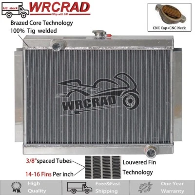 Radiador manual de aluminio para Nissan 1975-1978 Datsun 280Z / 1978-1983 280ZX 2,8 L Foto 1 de 4