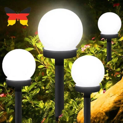 LED Solar Gartenleuchte Kugel Set Solarleuchte Außen Garten Lampe leuchte DHL - Bild 1 von 4