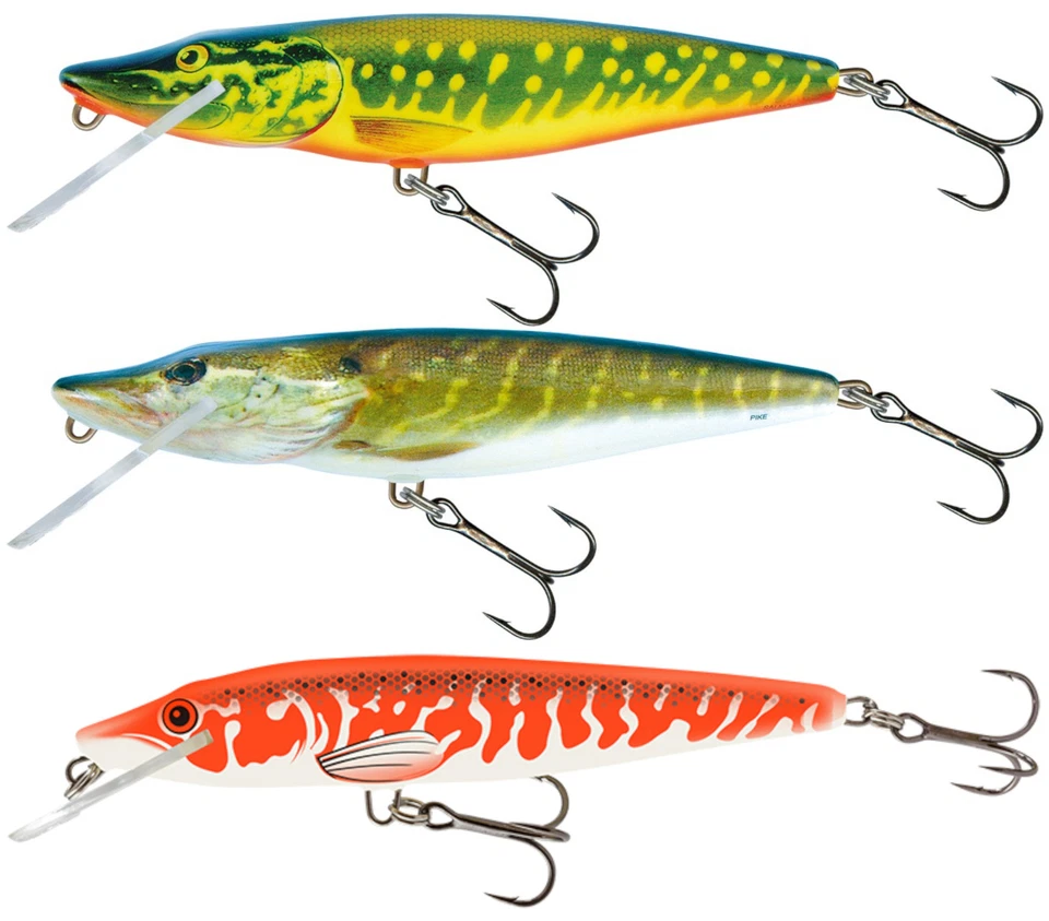 Salmo Pike Wobbler Hecht, Raubfischköder zum Spinnfischen, Spinnköder für Hecht - Bild 1 von 1