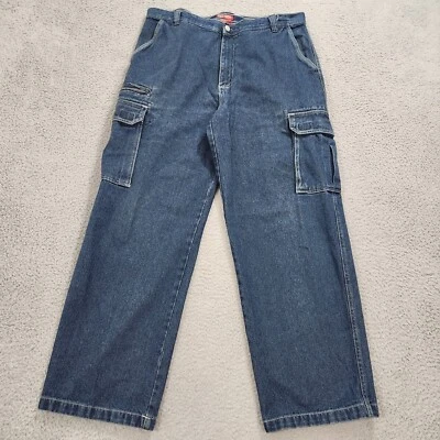 Vintage Faded Glory Jeans Mens 40x32 Cargo Jean Denim Baggy Skater Street Y2K - Image 1 of 4