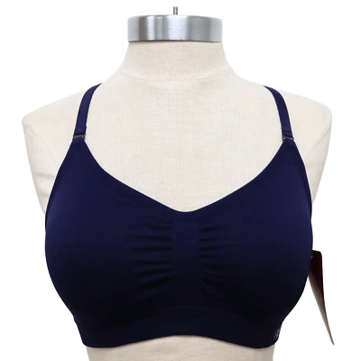 Women's Gorgeous Stylish Ryka Blue Adjustable Crossback Strap Sports Bra Medium - Image 1 of 4