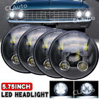 4PCS Black 5.75 5-3/4 LED Headlights Hi/Lo Beam For Chevy Chevelle 1964-1970 Chevrolet LUV
