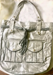 MOGIL (Australien): Shopper aus weichem Leder, 3 Außentaschen, Wildleder-Seilband - Bild 1 von 6