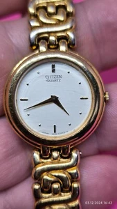 Vintage Citizen Quartz 3220-C2171-Y Womens Gold Tone Wristwatch - Picture 1 of 15