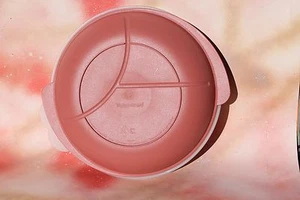 Recalentables para microondas Tupperware vintage de 3 compartimentos, terracota - Imagen 1 de 8