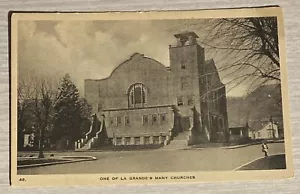 Postcard One Of La Grande’s Many Churches Oregon OR Albertype - Picture 1 of 2