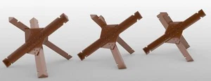 1/18 Scale Battleground Hedgehog Obstacle Set - D-Day - Picture 1 of 3