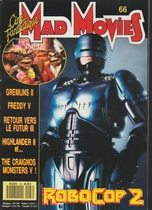 Mad Movies 66 Gremlins 2 Freddy 5 Retour Vers Le Futur 3 Highlander 2 Robocop 2 - Imagen 1 de 1