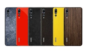 Pegatina de piel texturizada para HUAWEI P20 - P20 PRO carbono madera mate cuero brillo - Imagen 1 de 32
