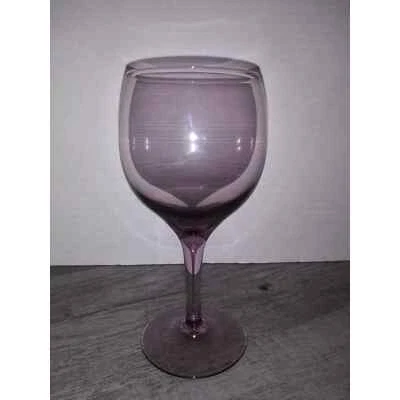 Libbey Pink Plum Rose Amethyst Purple Vintage 7" Wine Glasses Foto 1 de 4