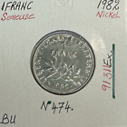 1 FRANC SEMEUSE - 1982 - Pièce de monnaie en Nickel // Qualité : BU