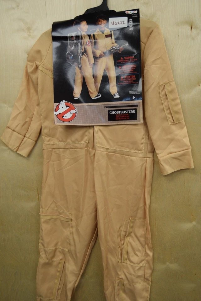 Ghostbusters Kid Deluxe Halloween Costume Proton Pack Jumpsuit Disguise Cosplay