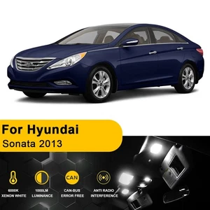 Kit de paquete de luces domo interiores LED blancas para HYUNDAI Sonata 2013 12x + HERRAMIENTA - Imagen 1 de 11