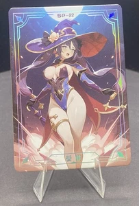 Tarjeta Waifu de anime Mona Genshin Impact SP-22 Under Nightgown Goddess Story - Imagen 1 de 2