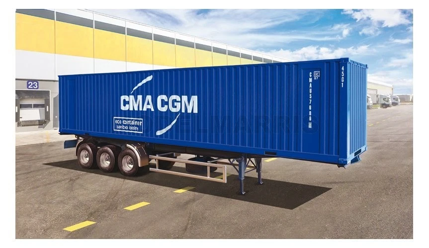 ITALERI 3951 1/24 40' Container Trailer - Immagine 1 di 1