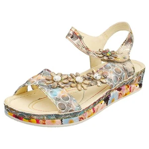 Laura Vita Brcuelo Womens Walking Sandals in Grey Multicolour - Picture 1 of 8