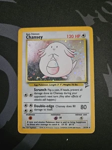 Chansey 3/130 Base Set 2 Holo Rare MP - Picture 1 of 6