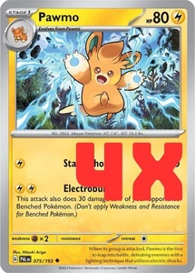 4X JCC Pokémon Pawmi Escarlata y Violeta Paldea Evolucionado 074/193 Regular 2023 Casi Nuevo - Imagen 1 de 1
