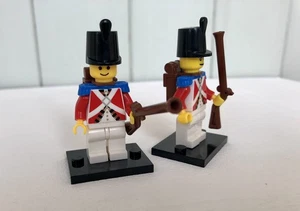 Bricks Pirate soldier imperial Minifigures - Red Coats x2 - Picture 1 of 4