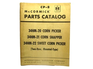 McCormick CP-8 Picker Snapper  Parts Catalog Service International Harvester IH - Picture 1 of 8