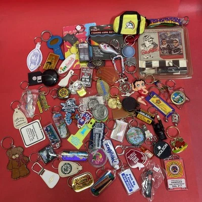 Huge keychains lot Keyrings Fobs Backpack Charms Purse Handbag  Pendants.   #4 - Image 1 of 4
