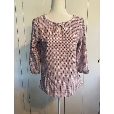 Top suéter tejido para mujer Talbots talla grande mangas 3/4 100 % algodón Foto 1 de 4
