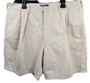 Vintage Polo Ralph Lauren Pleated Khaki Polo Chino Shorts Size 40 - Picture 1 of 9