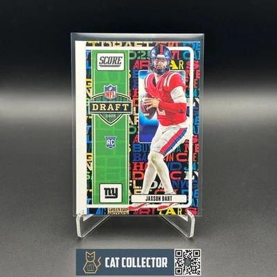 2025 Panini Score JAXSON DART #18 NFL Draft Rookie RC - New York Giants - Image 1 of 4