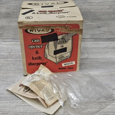 Caja y papeleo solo para afilador de cuchillos abridor de latas eléctrico Rival modelo 752R  Foto 1 de 4