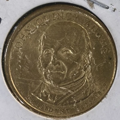 2008 D $1 dólar presidencial John Adams, cor ouro - Imagem 1 de 4