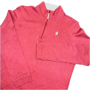 Maglione Johnnie-O ragazzo Watson 1/4 zip 100% cotone Pima rosso serrano taglia 16 $75 - Foto 1 di 8