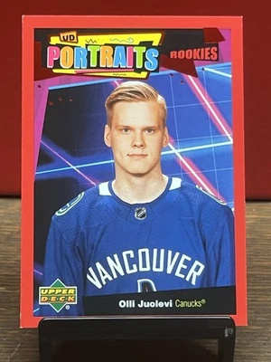 2020-21 Upper Deck Series 2 Hockey #P-59 Olli Juolevi Portraits Rookies - Image 1 of 2