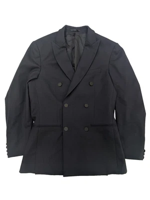 Reiss Chaqueta Blazer Cruzada Para Hombre 36 Mezcla De Lana Color Marino - Imagen 1 de 4