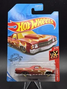 Hot Wheels 5/10 FLAMES ‘71 El Camino 8/250 NIP - Picture 1 of 2