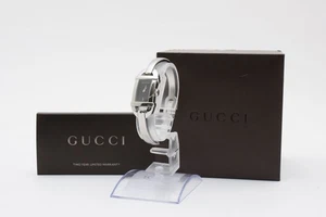 【EXC+5 In Box】GUCCI 6800L Quartz Black Dial Bangle Women Watch From JAPAN - Picture 1 of 15