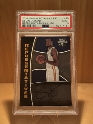 2016 Totally Certified Kevin Durant SP On-Card Auto /35 PSA 9 POP 1 Warriors - Image 1 of 2