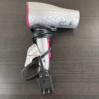 Remington Model D 1000 Retro Hairdryer Cracked Silver & Pink Color - Image 1 of 4