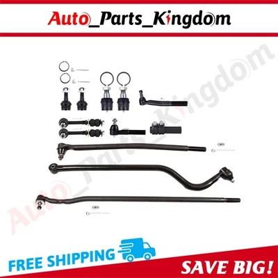 12pcs For 1998 1999 Dodge Ram 2500 3500 5.9L Tie Rod Track Bar Ball Joint Foto 1 de 4