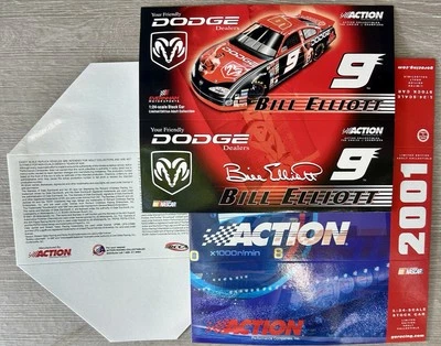 Dodge Mohamed Ali 2001 acción 1:24 diecast Bill Elliott #9/31.008 *solo en caja* Foto 1 de 2