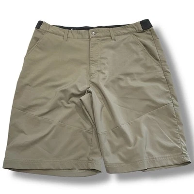 Columbia Active Fit Shorts Men’s 36 Tan Belted Lightweight Stretch - Image 1 of 4