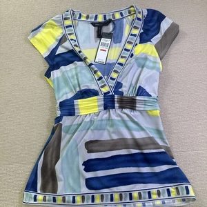 Neu mit Etikett UVP 118 $ BCBG Maxazaria Damenoberteil marineblau Kombi Größe XSmall - Bild 1 von 9