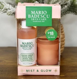 Mario Badescu Cuidado de la Piel Agua de Rosas Niebla y Brillo Spray Facial y Ajuste de Velas Spray - Imagen 1 de 6